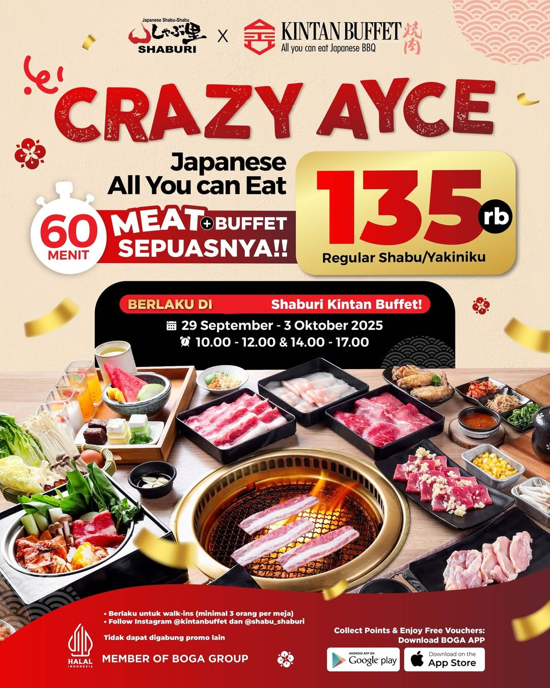 Promo Kintan Buffet & Shaburi Crazy AYCE Rp 135.000 - Image 2