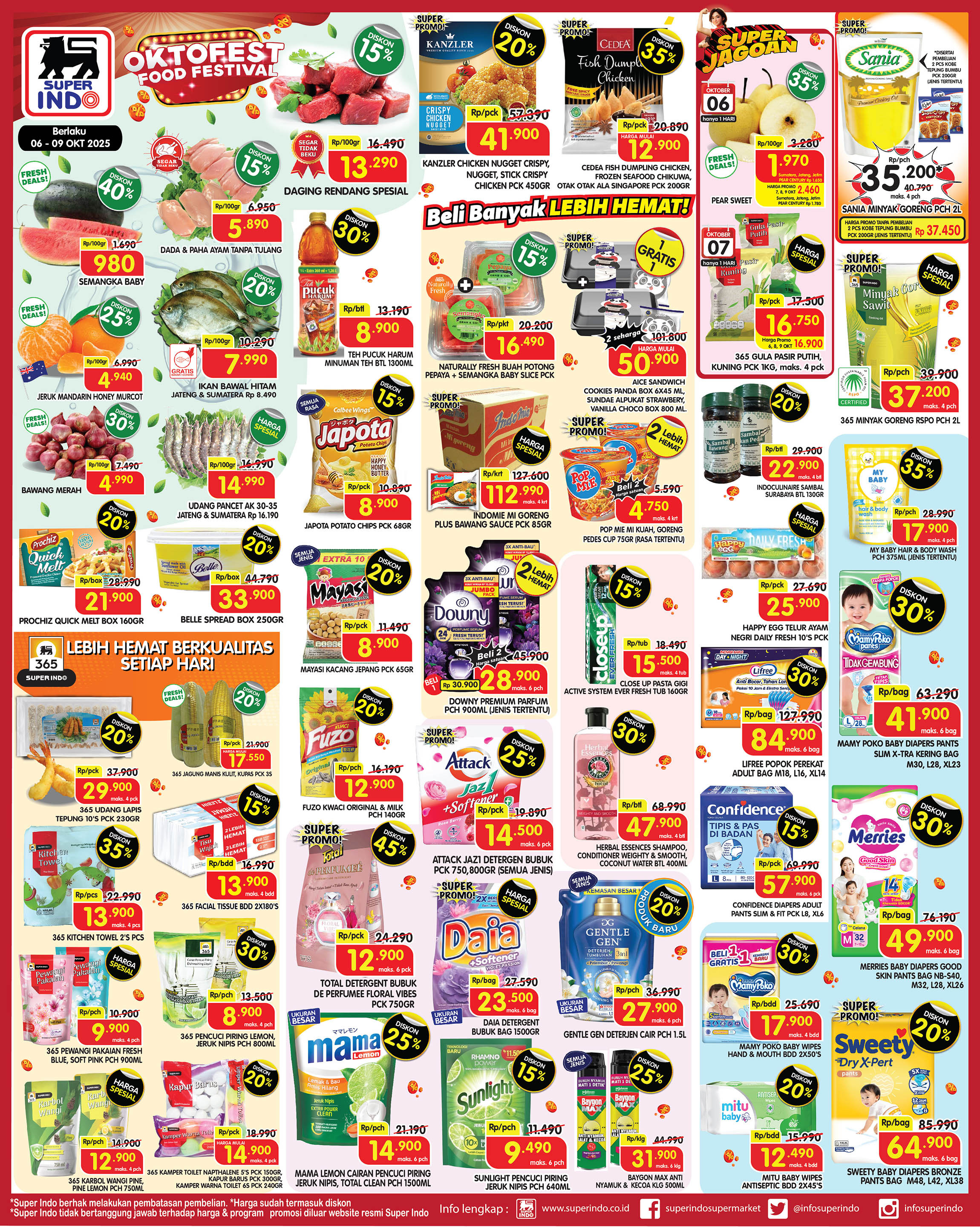 Promo Superindo  Periode 6 - 9 Oktober 2025