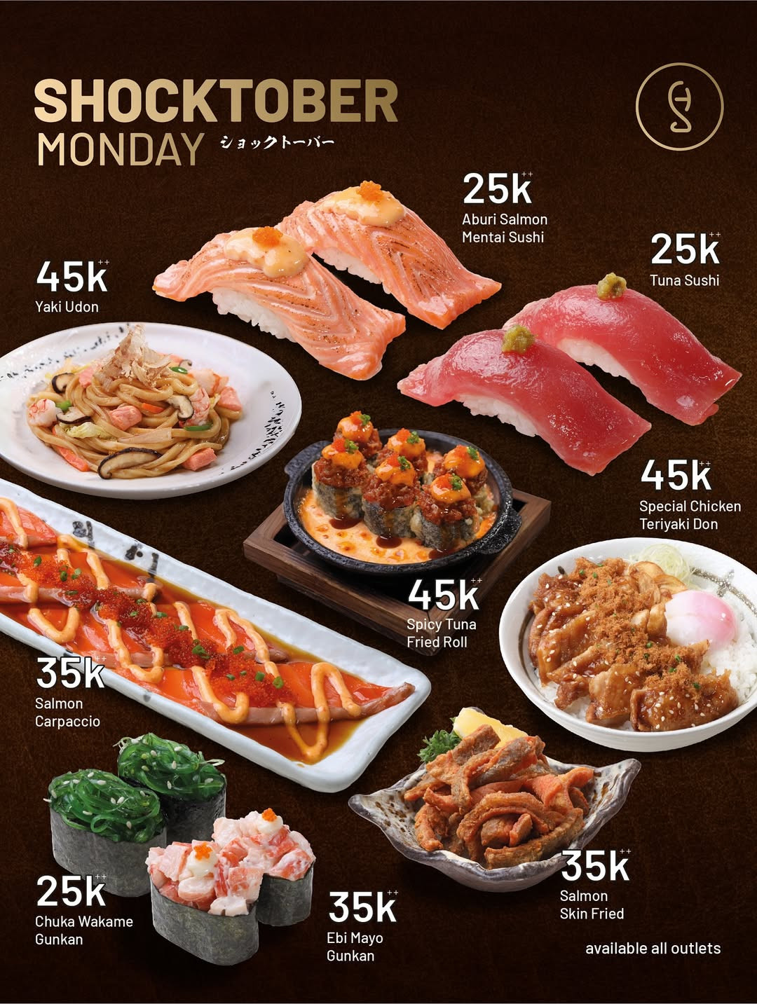 Promo Sushi Hiro Shocktober Monday, Tuesday, and Wednesday Mulai dari Rp 25K - Image 1